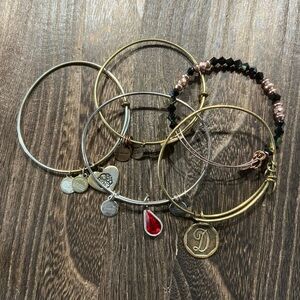 Alex & Ani Bracelets Set Of 5 B18